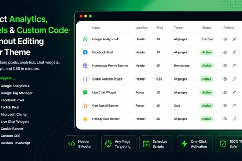 Launching Header & Footer Scripts: My First Shopify App
