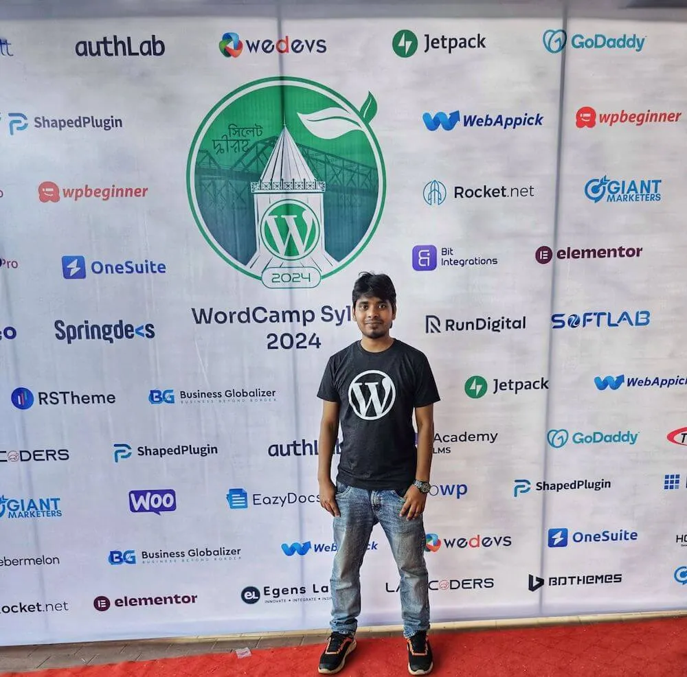 Alberuni Azad at WordCamp Sylhet 2024